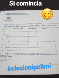 Inizio raccolta firme